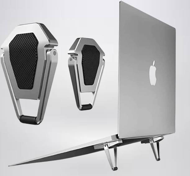 Redclip Portable Invisible Laptop Stand-2PCS, Mini Aluminum Cooling PadDesk Stand _13 Portable Mini Aluminum Laptop Stand 2Pcs, Stand for Laptop Stand_18 Aluminium Desk Stand Laptop Stand with Adjustable Height Compatible with Universal Laptops