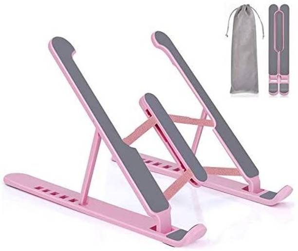 Offtrot LP-01 LP-01 Plastic Floor and Desk Stand Rotatable Laptop Stand with Adjustable Height Compatible with 26 - 35 cm Laptops
