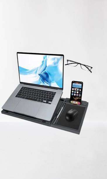 GRABNSHOP Adjustable Laptop Stand # 4007 Plastic Floor and Desk Stand Laptop Stand with Adjustable Height Compatible with Universal Laptops