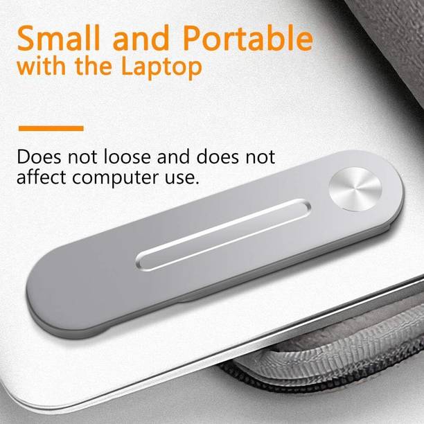 COSKIRA Laptop Side Mount Clip, clip Stand, Laptop Holder,Magnetic, Fits All Cell Phones 4-8 Inch, Slim Foldable Laptop Stand