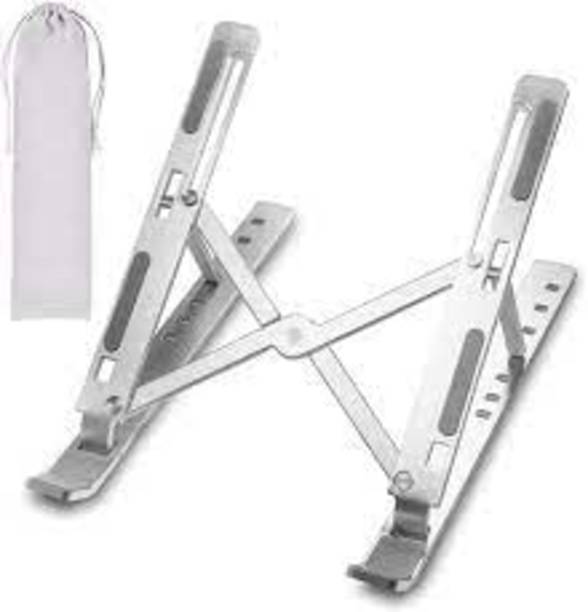 BEAUTYKINGDOM Laptop Stand Creative Folding Storage Aluminium Bracket Laptop Stand