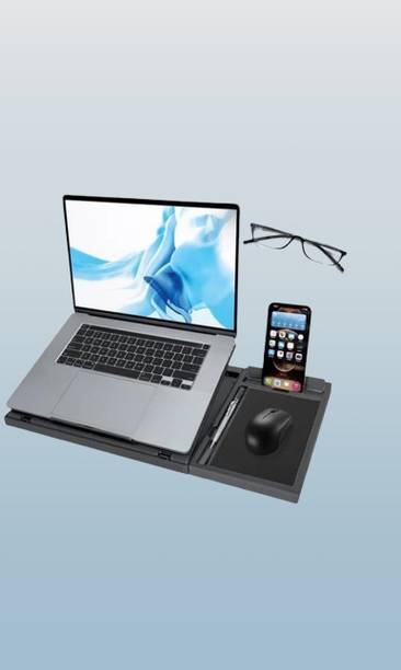 GRABNSHOP Adjustable Laptop Stand # 4002 Plastic Floor and Desk Stand Laptop Stand with Adjustable Height Compatible with Universal Laptops