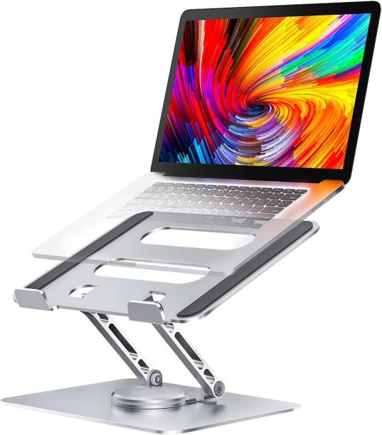 krisha 1452 Aluminium Rotatable Laptop Stand with Adjustable Height Compatible with 36 - 39cm Laptops