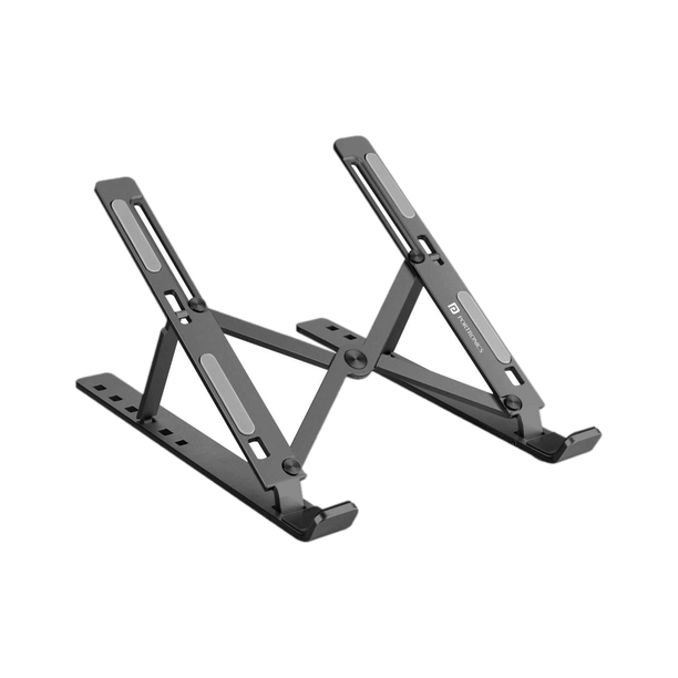 Portronics POR-421 My Buddy K Aluminium Laptop Stand with Adjustable Height Compatible with 26 - 35 cm Laptops