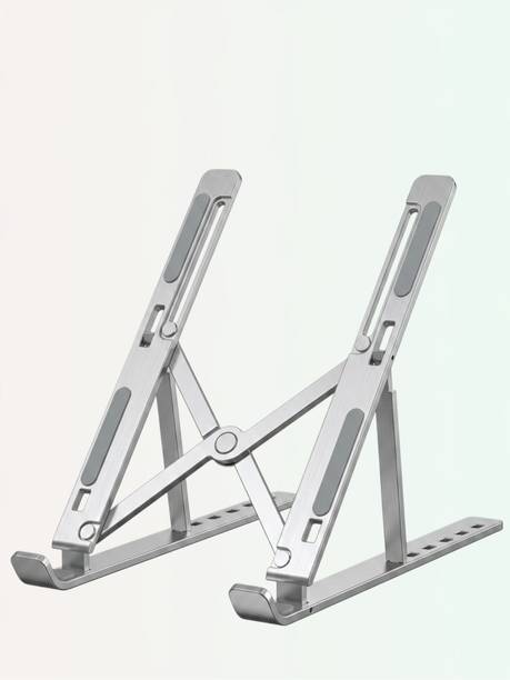 TECH BIRD Laptop Steel Stand|No. 143 Stainless Steel Laptop Stand Adjustable and Foldable-143 Stainless Steel Rotatable Laptop Stand with Adjustable Height Compatible with Universal Laptops