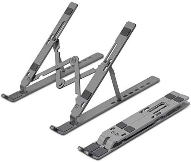 Fitaza Aluminium laptop stand portable Adjustable Aluminum Ergonomic Foldable Portable Desktop Holder Compatible Laptop Stand