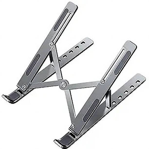 Buyab factory Aluminum Black LAPTOP STAND + BOOK Stand + TAB STAND + MOBILE STAND m-30 Multi-Angle Compatible for MacBook Air Pro, HP, Lenovo, Dell & Other Laptop Stand