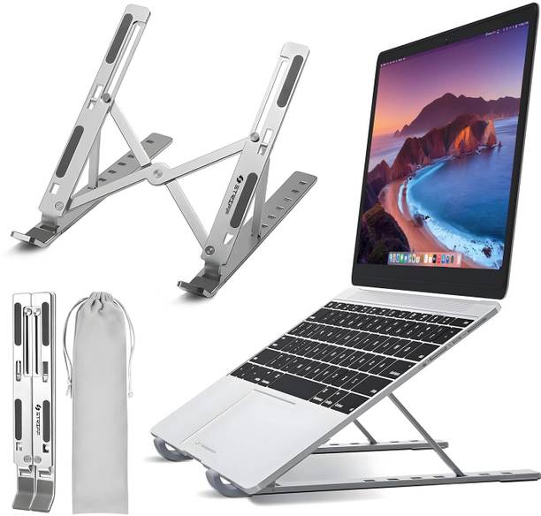 Bitline 6 Angle Portable Tabletop Laptop / Desktop Riser Stand All Other Notebook Aluminium Desk Stand Laptop Stand with Adjustable Height Compatible with Universal Laptops