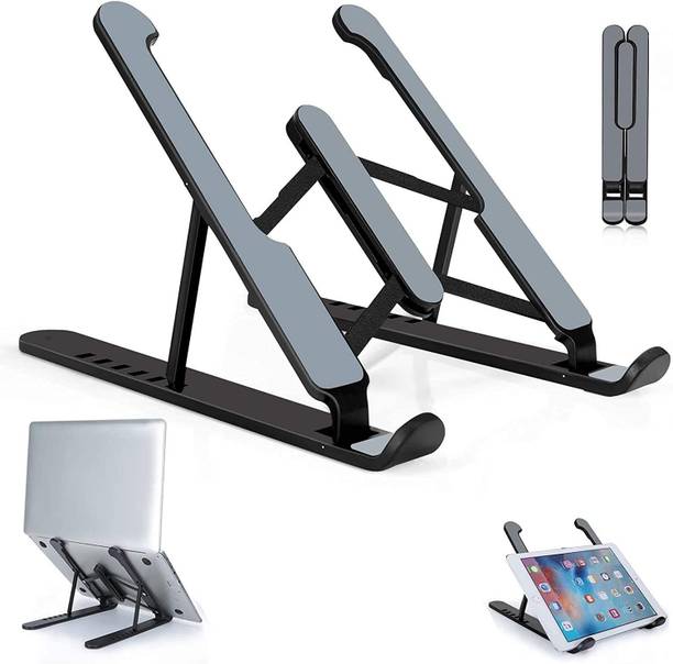 Krusan Ventilated Cooling Notebook Stand Mount Compatible with All Laptop Laptop Stand 6-Angles Adjustable Laptop Stand