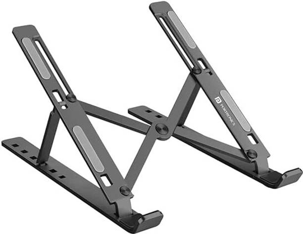 Prefect workmate MultiAngleLaptopStand Aluminium Floor and Desk Stand Laptop Stand with Adjustable Height Compatible with Universal Laptops