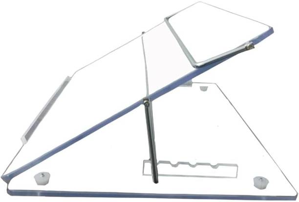 READAT Acrylic Table Top Elevator Writing Desk Standard 7mm Height Adjustable 15x12Inch Acrylic Table Top Elevator Writing Desk | Height Adjustable |15x12 Inch Polypropylene Rotatable Laptop Stand with Adjustable Height Compatible with Universal Laptops