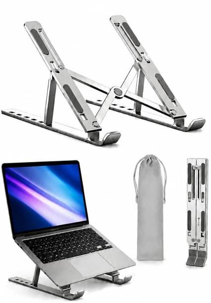 Mauryraza Enterprises LSAL2026 LSAL2026 Aluminium Floor and Desk Stand Rotatable Laptop Stand with Adjustable Height Compatible with Universal Laptops