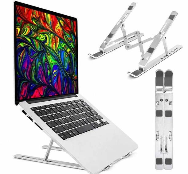 GKTailors and Varieties Store Adjustable Aluminum Laptop Stand for 10-17 Inch Laptops GK-LS01 Aluminium Laptop Stand with Adjustable Height Compatible with Universal Laptops