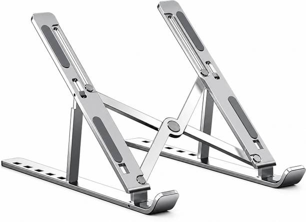 SwiftCove Laptop Stand Aluminium Foldable LS-01 Aluminium Laptop Stand with Adjustable Height Compatible with Universal Laptops