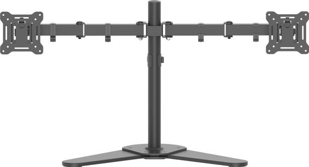 PlayAV Monitor Stand for 10-32Screens,8kgCapacity,Adjustable Dual Arms Tilt & Rotation Laptop Stand