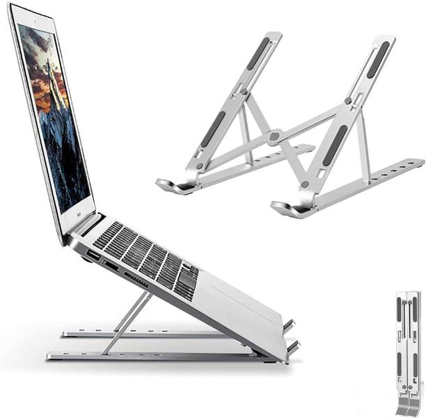 VEROX Aluminum Laptop Stand Aluminum Laptop Stand Aluminium Desk Stand Rotatable Laptop Stand with Adjustable Height Compatible with Universal Laptops