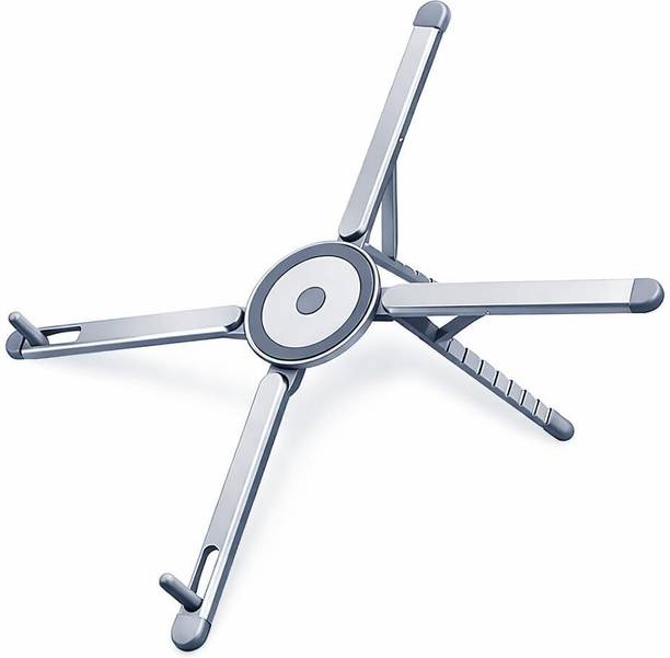 Tobo Aluminum Alloy Folding and Height Adjustable Stand Compatible TD-1612S Aluminium Rotatable Laptop Stand with Adjustable Height Compatible with Universal Laptops
