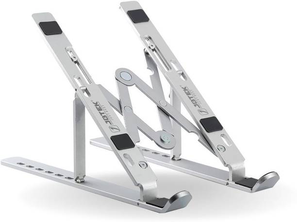 Ablue Clipper Foldable Laptop Holder Adjustable Aluminium Computer Stand Stainless Steel Laptop Stand with Adjustable Height Compatible with Universal Laptops