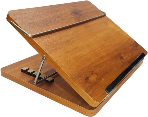नोवेल्टी स्टोर Solid Compartments Foldabel, Height Adjustable, Comfotable Writing/Sketching/Drawing Table/Laptop Stand/Table Top Wooden-Peak-12 x 16 लैपटॉप स्टैंड