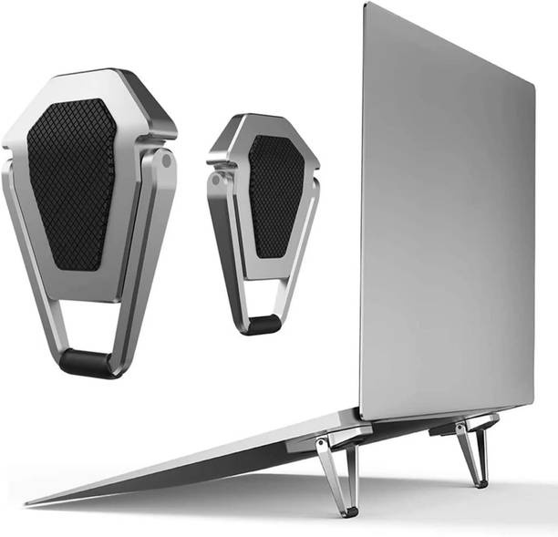 Casewilla Portable Folding Premium Metal Laptop, Keyboard & Tablet Stand (2PCS) Laptop Stand