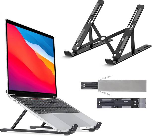 Inkcart Laptop Holder, Plastic Rotatable Laptop Stand with Adjustable Height Compatible with Universal Laptops