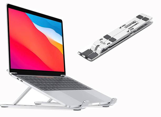 Grafton ALUMINIUM LAPTOP STAND Floor Desktop Laptop Stand FDLS603 Aluminium Floor and Desk Stand Laptop Stand with Adjustable Height Compatible with Universal Laptops