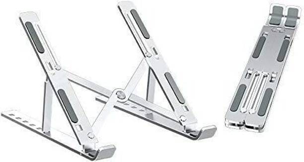 Maitland Geetastik Portable, Ergonomic, Foldable, Adjustable Aluminium Laptop Stand 11101 Aluminium Floor and Desk Stand Laptop Stand with Adjustable Height Compatible with Universal Laptops