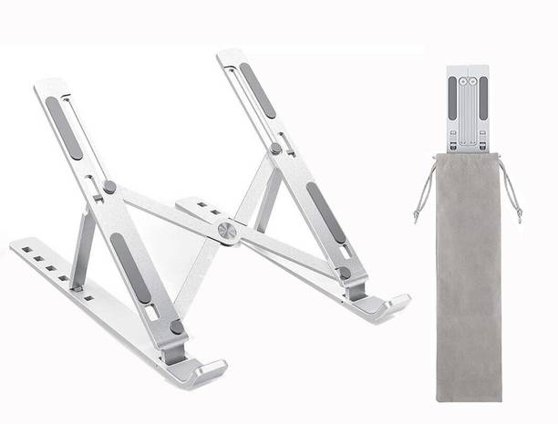Newcastle ALUMINIUM LAPTOP STAND Floor Desktop Laptop Stand FDLS01957 Aluminium Floor and Desk Stand Laptop Stand with Adjustable Height Compatible with Universal Laptops