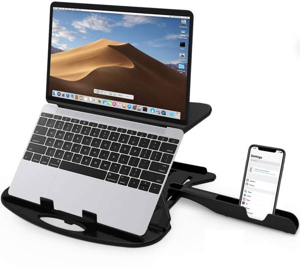 KHU TECHNOLOGIES Laptop Stand Laptop Stand Adjustable Laptop Computer Stand Multi-Angle Stand Phone Plastic Desk Stand Rotatable Laptop Stand with Adjustable Height Compatible with Universal Laptops