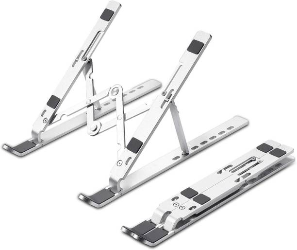 Gentle e kart Laptop Stand Foldable stand for 14/16in Laptops & for MacBook, HP, Dell & Lenovo Aluminium Desk Stand Laptop Stand with Adjustable Height Compatible with Universal Laptops