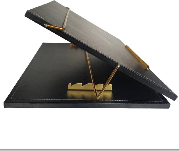 Novelty Store Compartments Leather Adjustable Writing/Sketching/Drawing Table (Black) 21 x 15 Cm Table-Top-Black-21x15 Fiber Desk Stand Laptop Stand with Adjustable Height Compatible with Universal Laptops