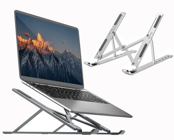 Newcastle ALUMINIUM LAPTOP STAND Floor -Desktop Laptop Stand_701 Aluminium Floor and Desk Stand Laptop Stand with Adjustable Height Compatible with Universal Laptops