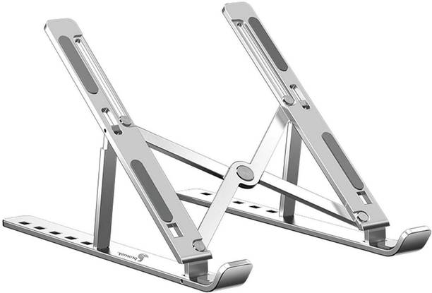 Maitland Aluminium Height Adjustable / Portable AAZ1ZV10 Aluminium Floor and Desk Stand Laptop Stand with Adjustable Height Compatible with Universal Laptops