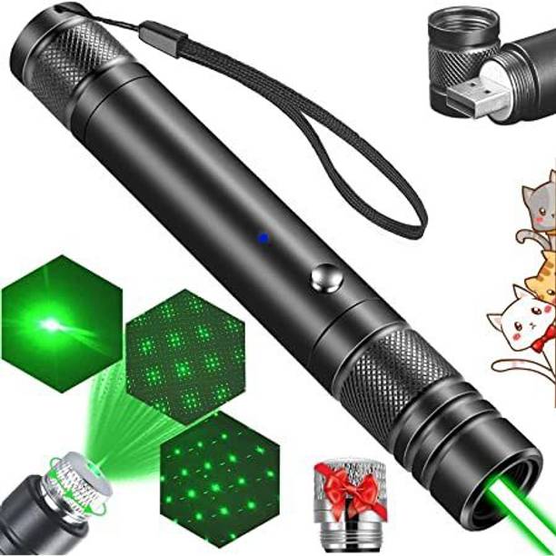 Dcmr Premium Laser Light Pointer With Different Modes, Rechargeable, Charger Inside