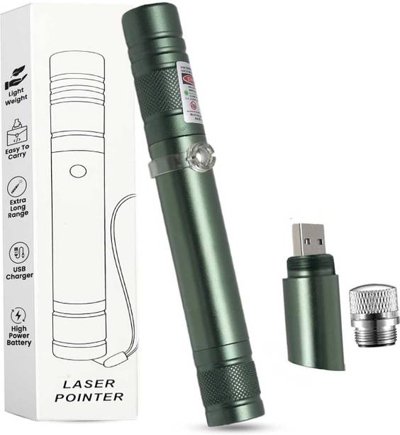 Lacossi Green Laser Pointer High Power,USB Rechargeable Laser Light,Powerful Long Range