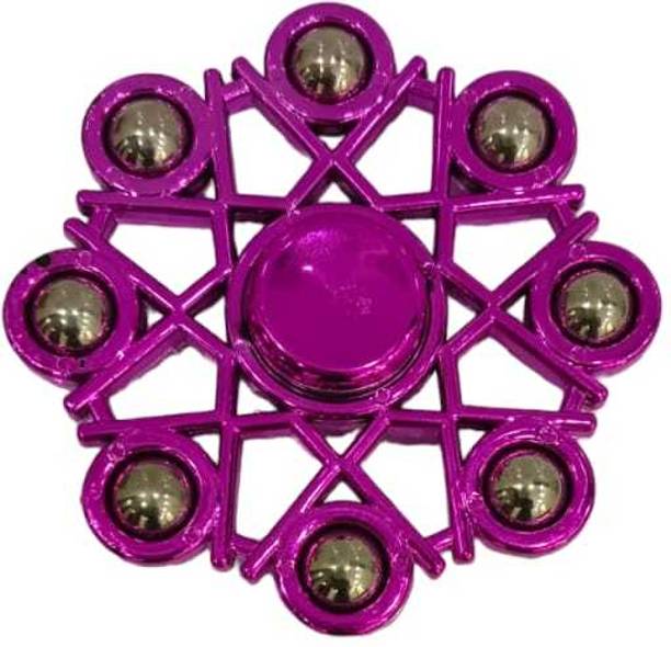 JINDAAL International Beautiful 8 Sided Metal Spinner Speed Great Fun Toy for Kids [ RANDAM Design ]
