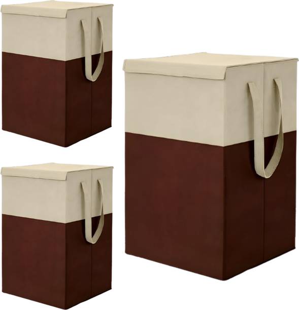 MRSAYON 75 L Brown Laundry Stool/Storage