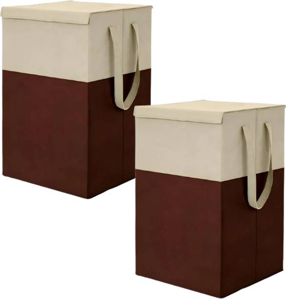MRSAYON 75 L Brown Laundry Stool/Storage
