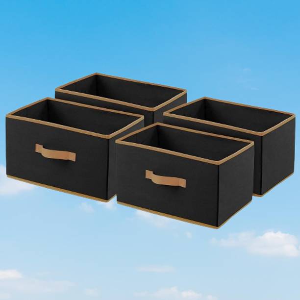 ZOVIRA 15 L Black Laundry Stool/Storage