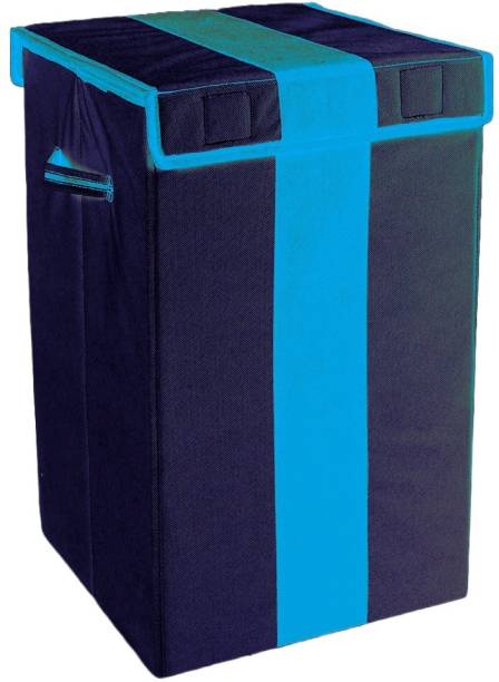 Crownsy 75 L Black, Blue Laundry Bag