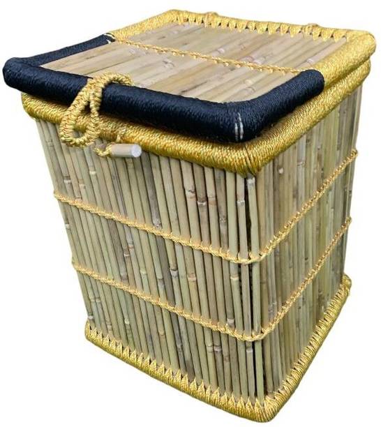 Craferia Export 30 L Black, Gold Laundry Stool/Storage
