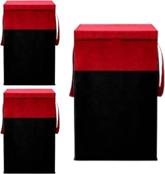 UMARENTERPRISES 75 L Red Laundry Stool/Storage