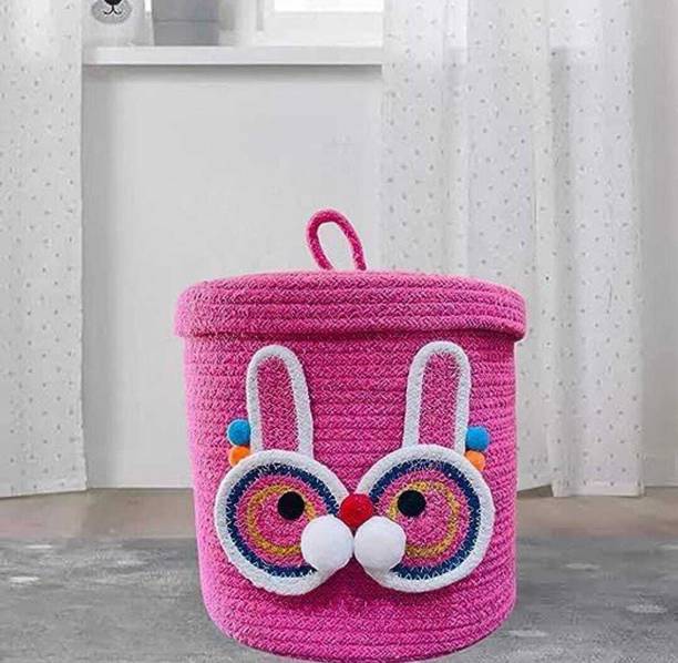 Adorn 10 L Pink Laundry Stool/Storage