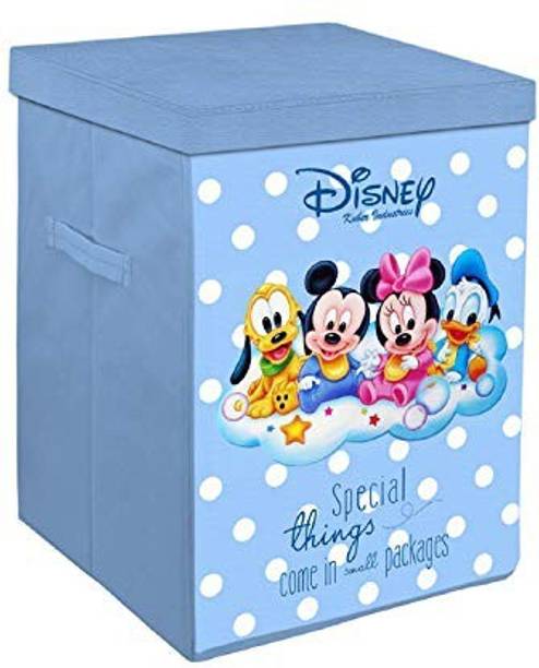 KUBER INDUSTRIES 45 L Blue Laundry Stool/Storage