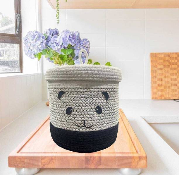 Adorn 10 L Grey Laundry Stool/Storage