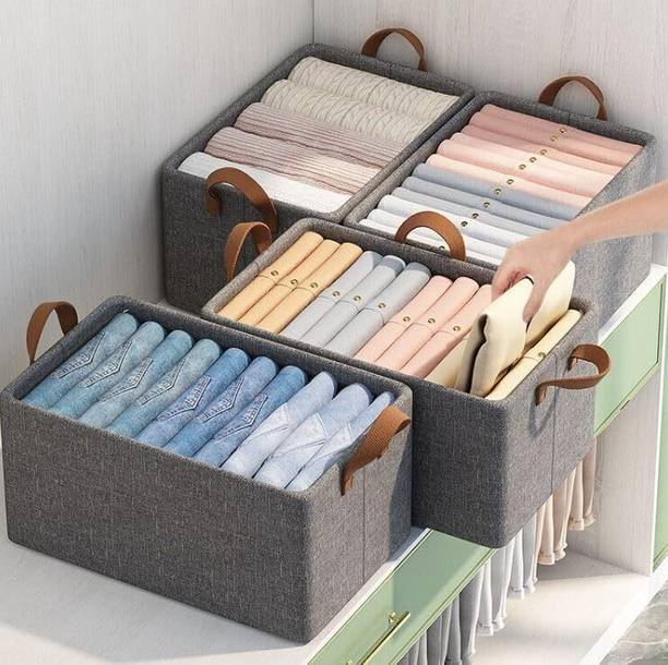 NKKL 30 L Grey Laundry Stool/Storage