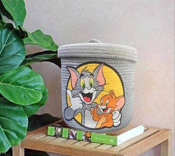 Adorn 10 L Grey Laundry Stool/Storage