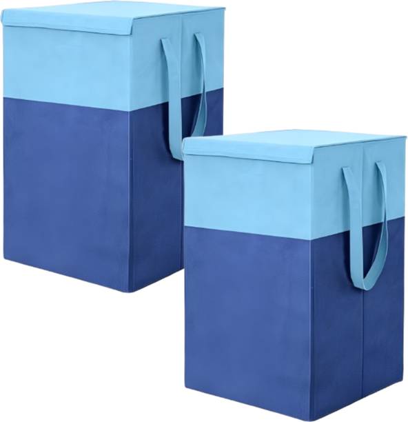 MRSAYON 75 L Blue Laundry Stool/Storage