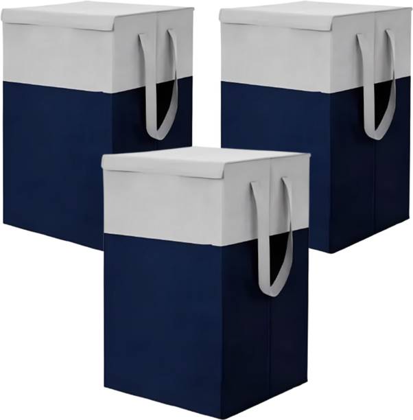 UMARENTERPRISES 75 L Dark Blue Laundry Stool/Storage