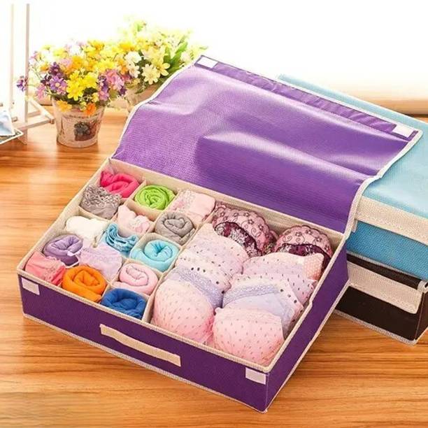 StyleRoyle 10 L Purple Laundry Stool/Storage